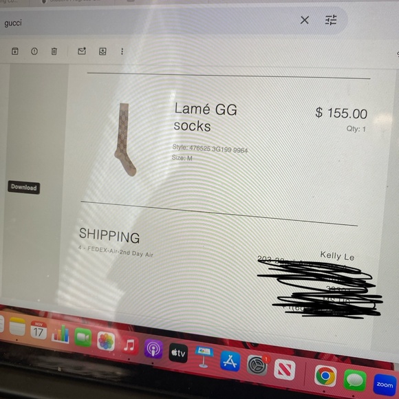 Gucci lame gg socks - Picture 12 of 12